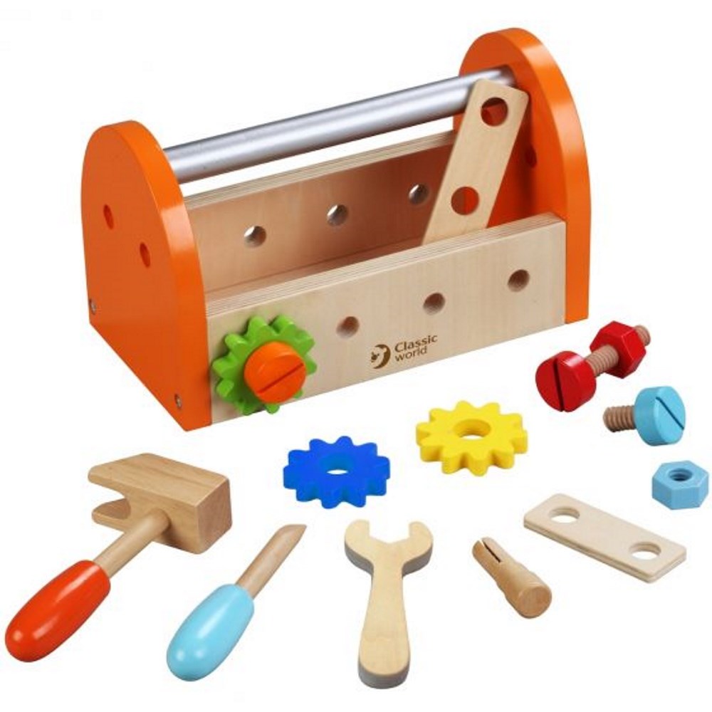 Classic World Small Carpenter Toolbox  Set