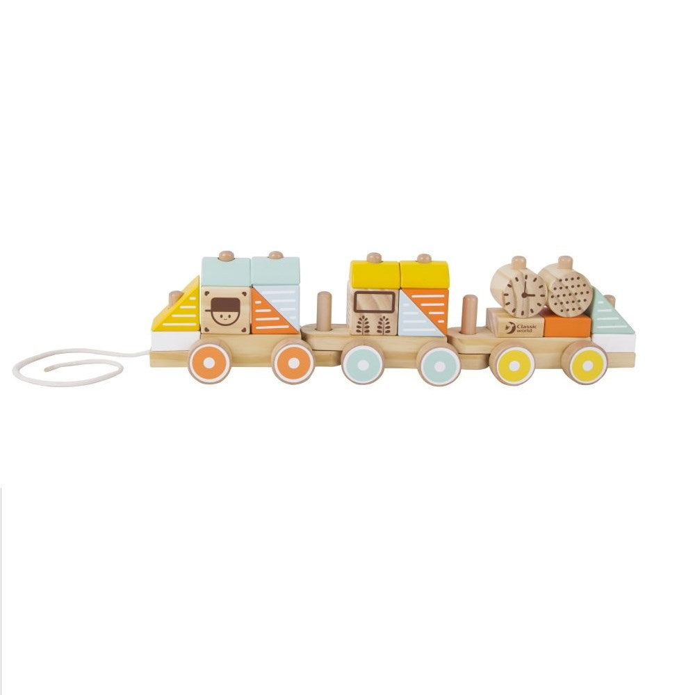 Classic World Pull Train Pastel