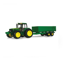 Load image into Gallery viewer, John Deere Big Farm Tractor with Wagon
