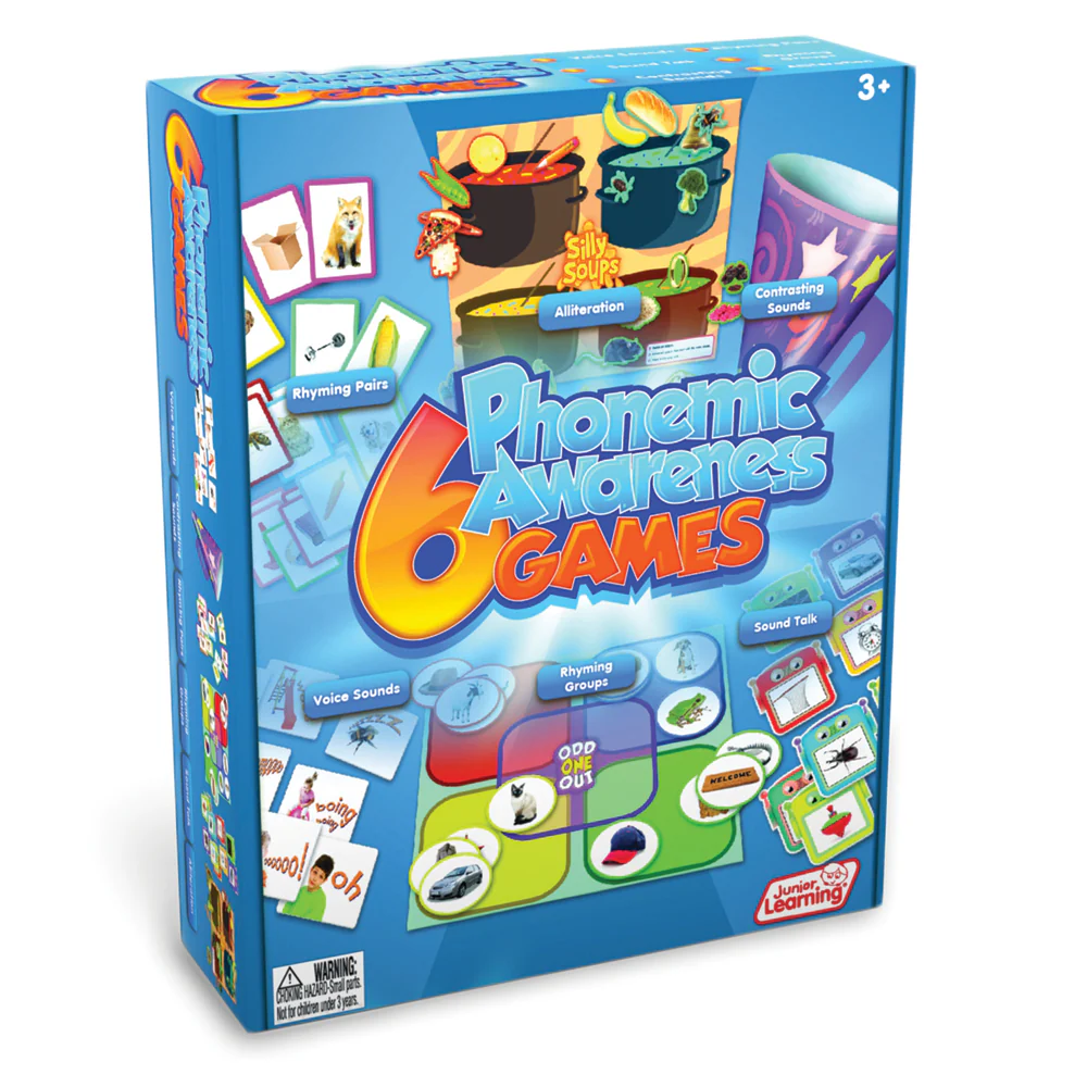 Junior Learning 6 Phonemic Awareness Games