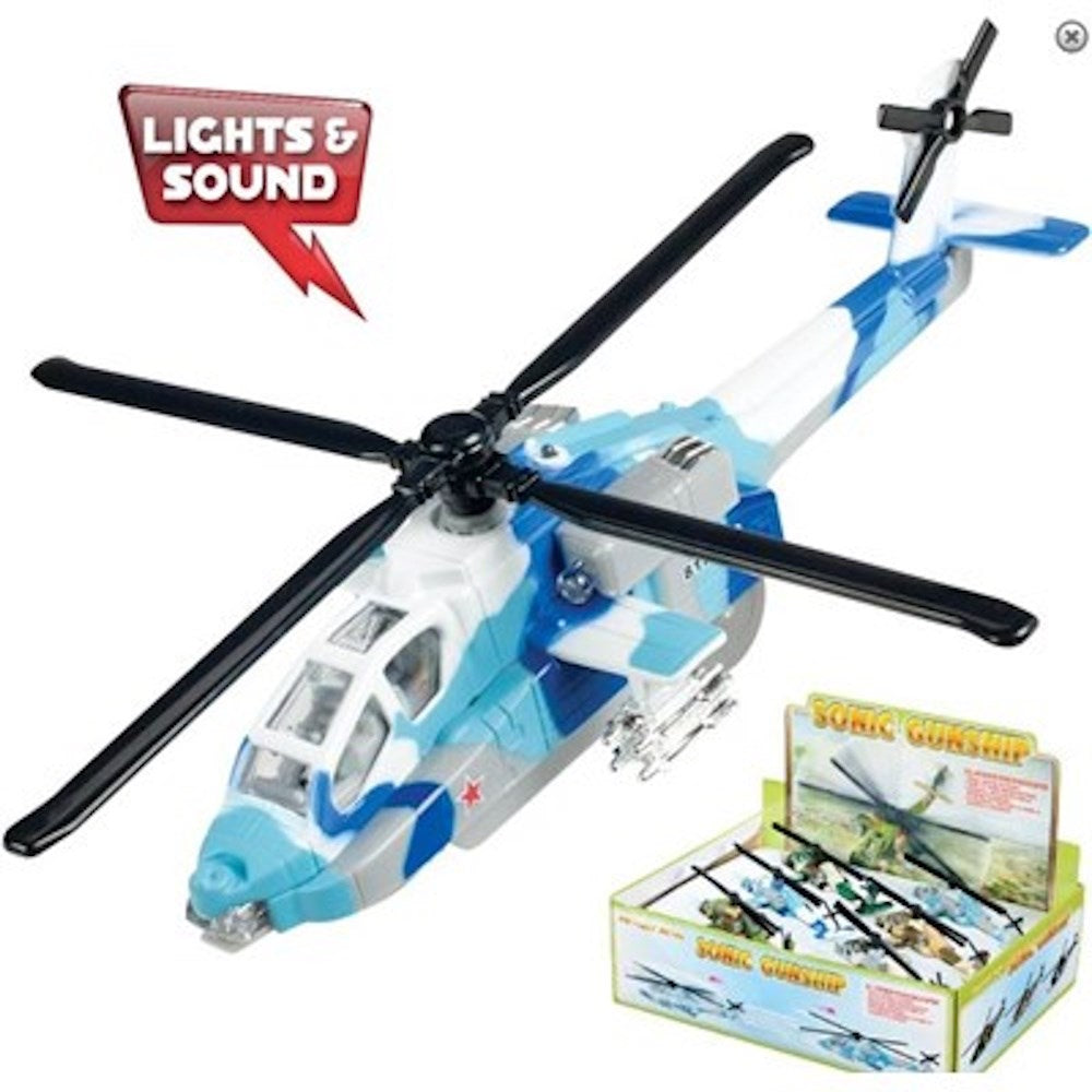 Die Cast Sonic Gun Ship Helicopter