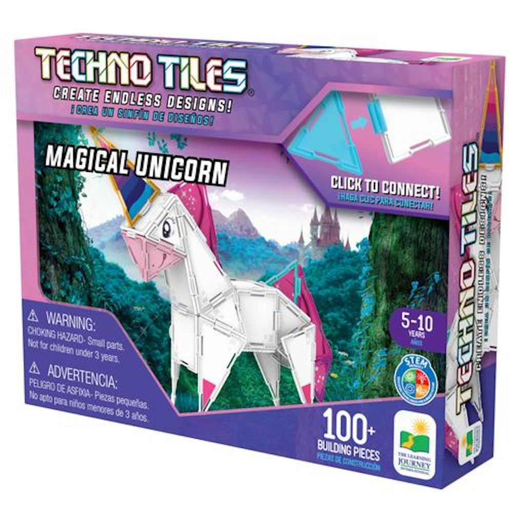 Techno Tiles 100pc Magical Unicorn