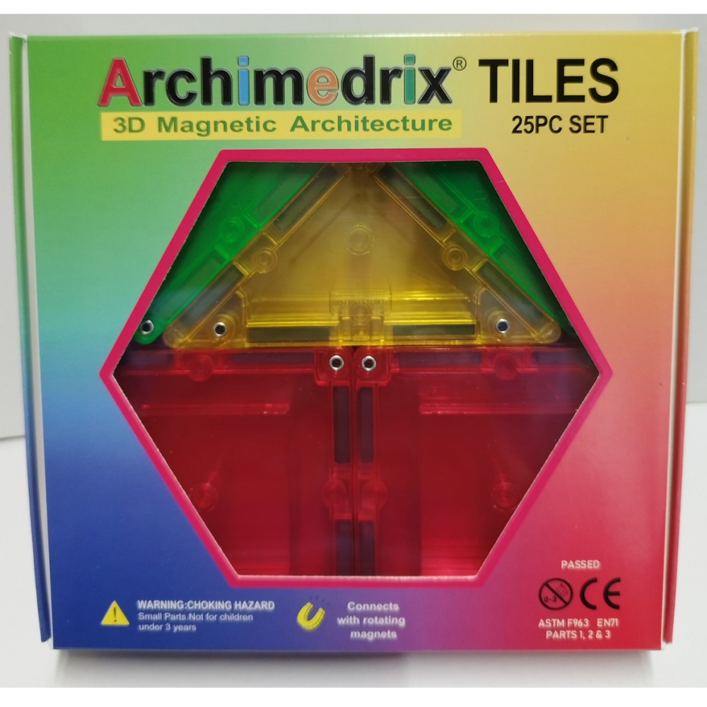 Archimedrix Magnetic Tiles 25 Pieces