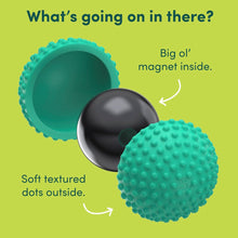 Load image into Gallery viewer, Speks Odds Magnetic Silicon Fidget Ball 3pk Green
