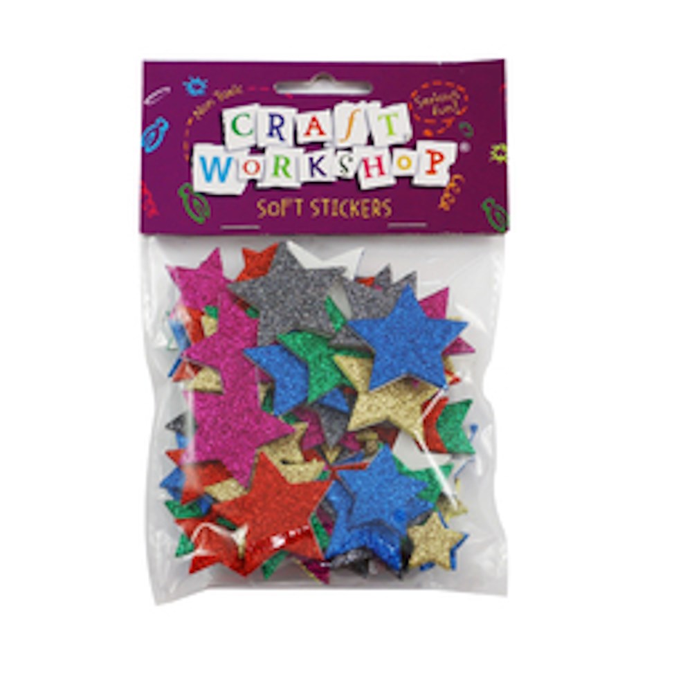 Craft Soft Stickers Stars 80pc