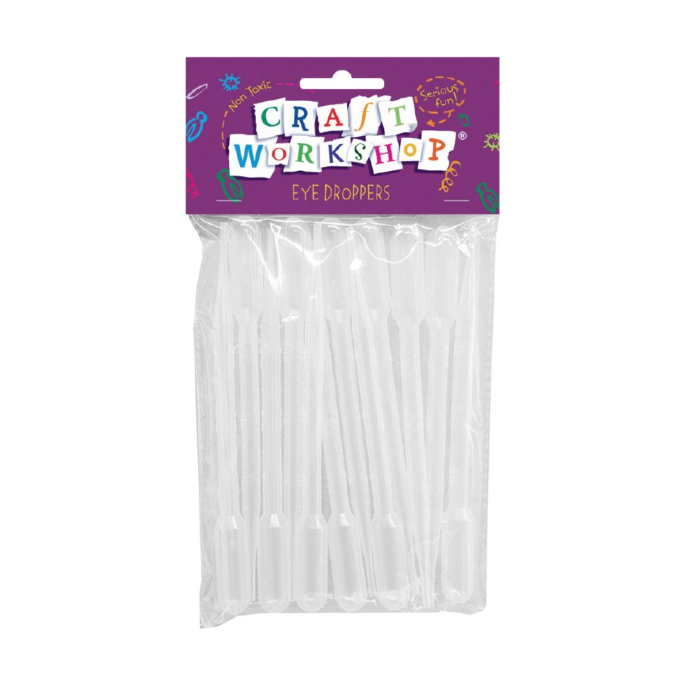 Craft Eye Dropper Plastic 15cm 12pc
