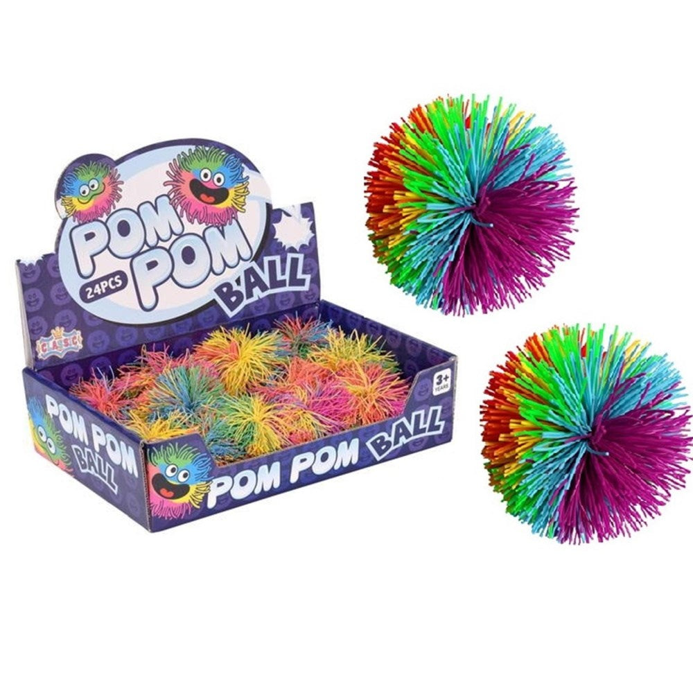 Rainbow Pom Ball - 3Yr+