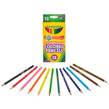 Load image into Gallery viewer, Crayola Triangular Coloured Pencils Pack of 12
