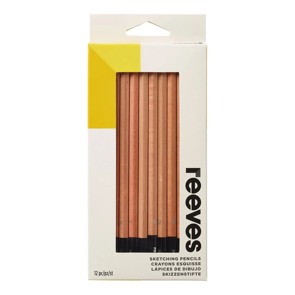 Reeves Artist Sketching Pencils Pack of 12