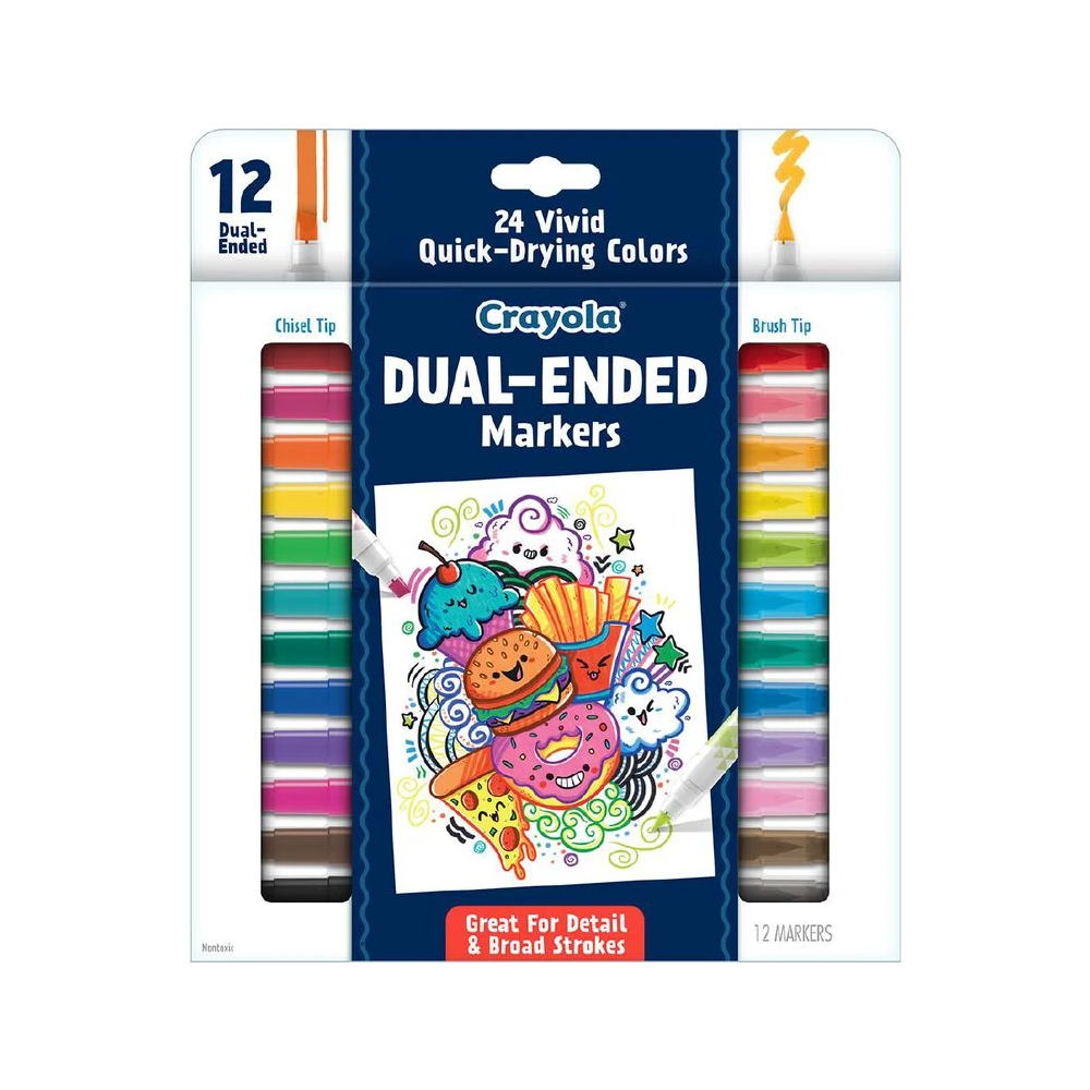 Crayola Design & Draw Dual-Ended Markers 12pk