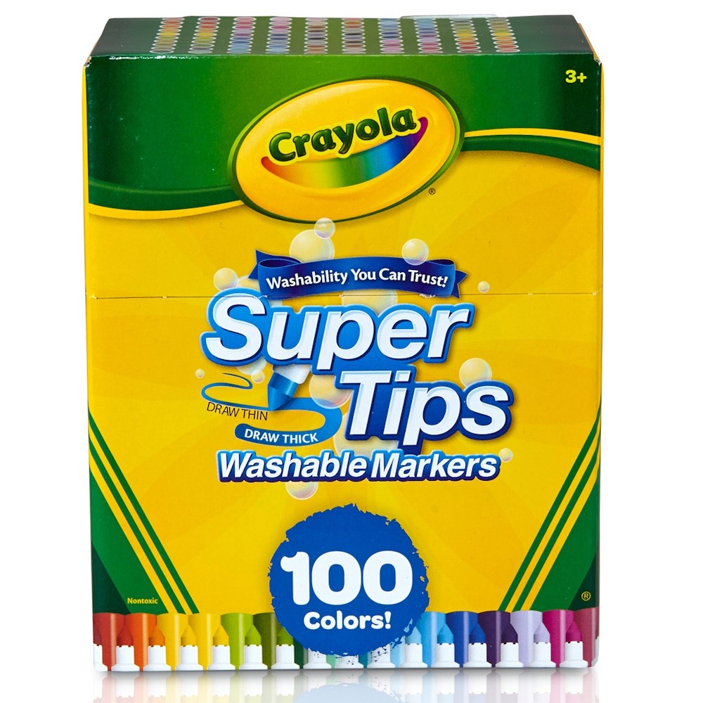 Crayola Super Tips Washable Markers Pack of 100