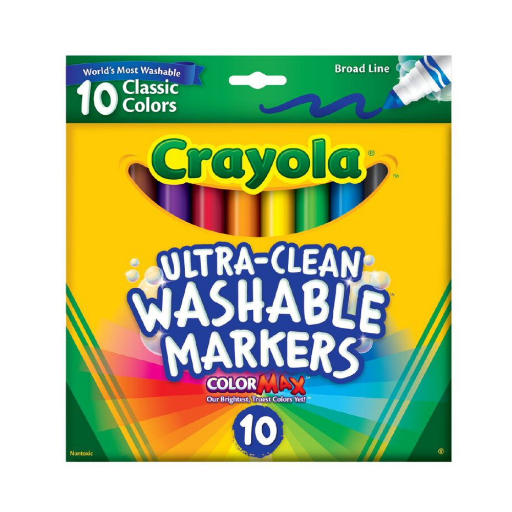 Crayola Ultra Clean Washable Markers 10Pk