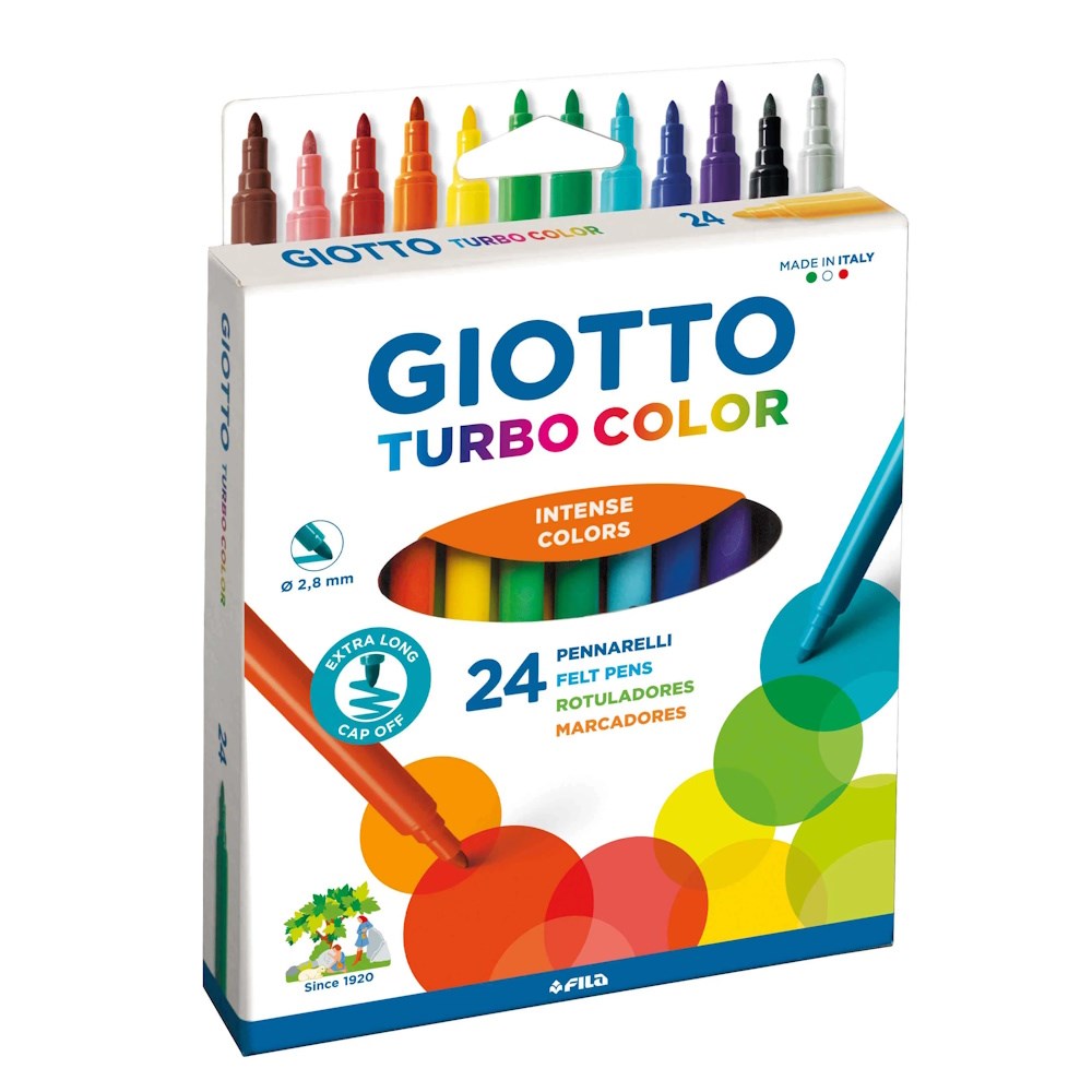 Giotto Turbo Colour Markers Pack of 24