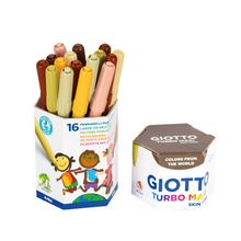 Load image into Gallery viewer, Giotto Turbo Colour Maxi Skin Tones Marker Class Pack 16
