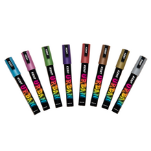 Load image into Gallery viewer, Kent Urban Metallic Acrylic Paint Markers 6mm Set of 8
