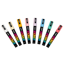 Load image into Gallery viewer, Kent Urban Pastel Acrylic Paint Markers 6mm Set of 8
