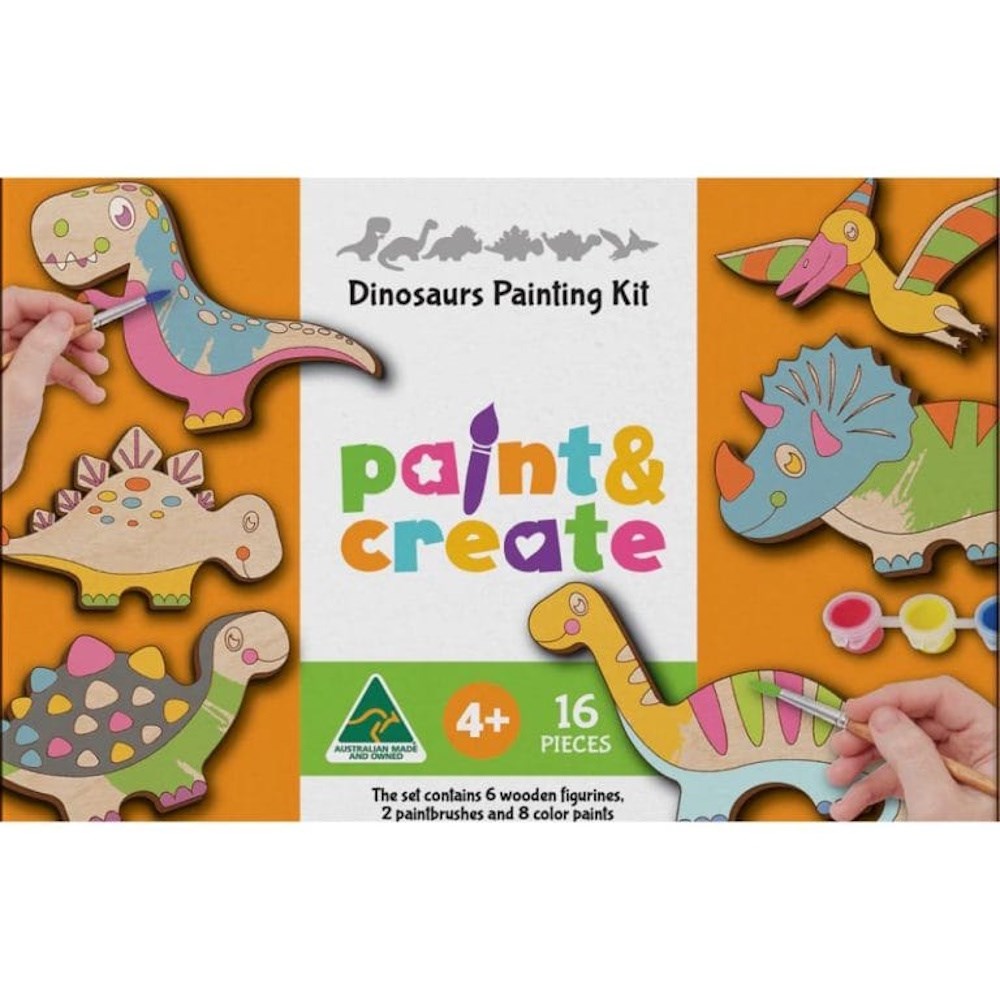 Paint & Create Painting Kit Dinosaurs