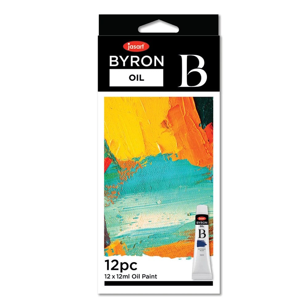 Jasart Byron Oil Paint Set of 12 – The School Shop NZ