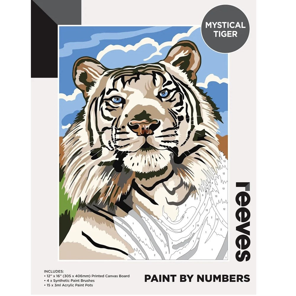 Reeves Paint By Numbers Set - Tiger