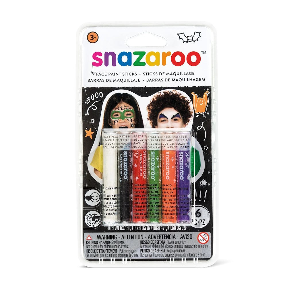 Snazaroo Facepaint Sticks - Rainbow Set of 6