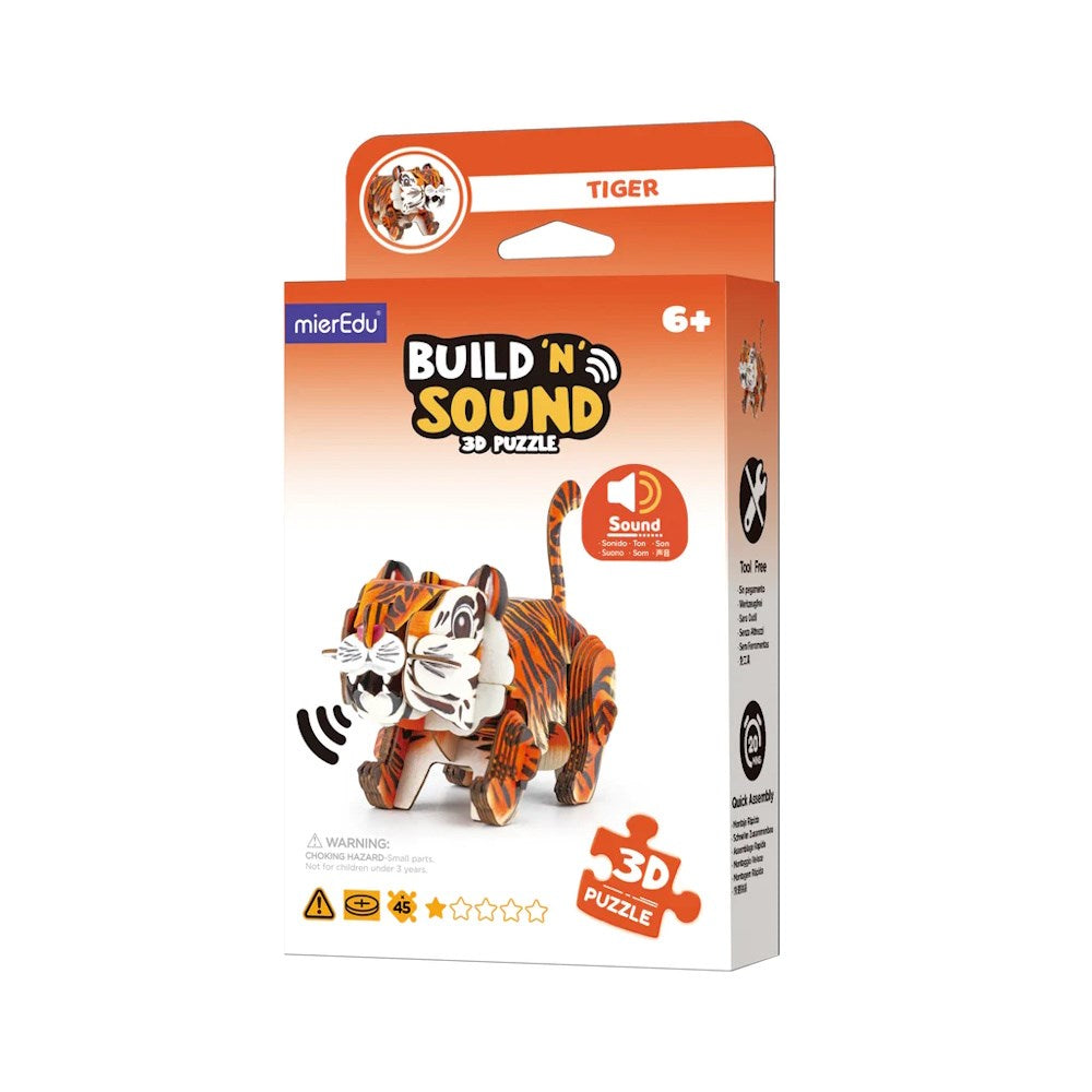 MierEdu Build'n'Sound 3D Puzzle Tiger