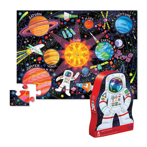 Crocodile Creek 36pc Floor Puzzle- Space Explorer (3+)