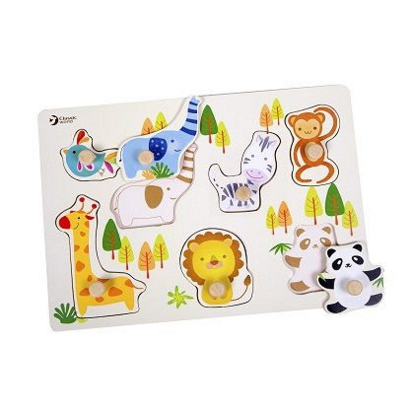Classic World Peg Puzzle Zoo