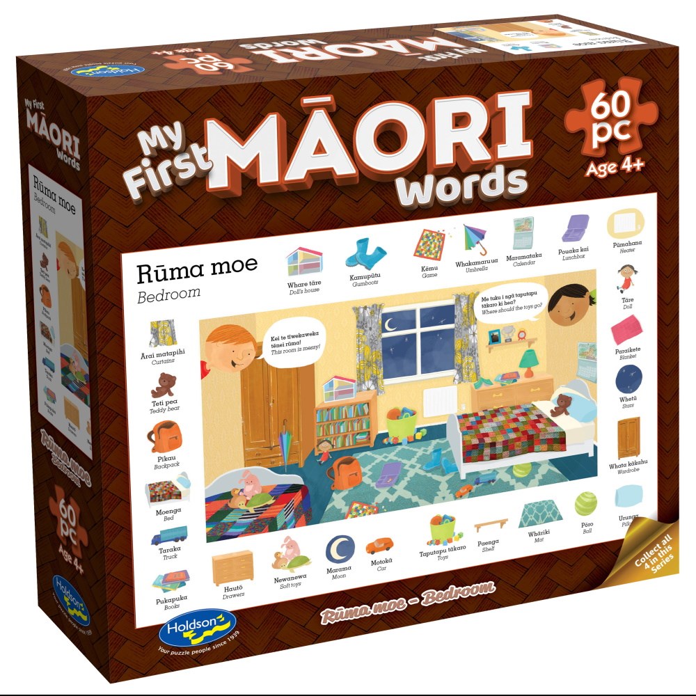 My First Words In Maori 60pc - Ruma Moe - Bedroom