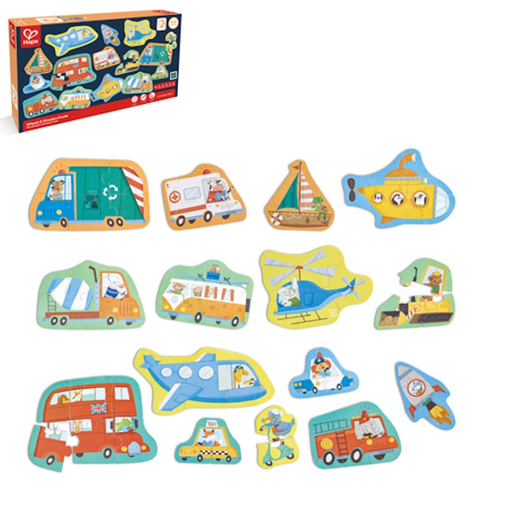 Hape Wheels & Wonders Puzzle