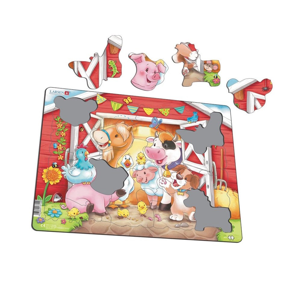 Larsen Board Puzzle Cute Animals in the Barn