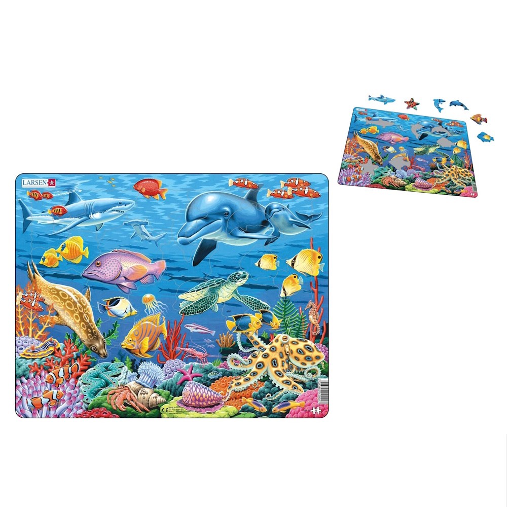 Larsen Marine Life on Coral Reef Puzzle