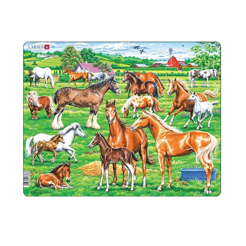 Larsen Board Puzzle Beautiful Horses