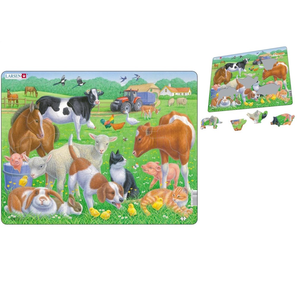 Larsen Pets and Farm Animals Tray Puzzle