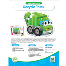 Load image into Gallery viewer, Learning Journey My First Big Floor Puzzle - Recycle Truck
