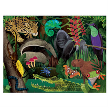 Load image into Gallery viewer, Mudpuppy Double Sided Rainforest Above and Below Puzzle 100 Piece
