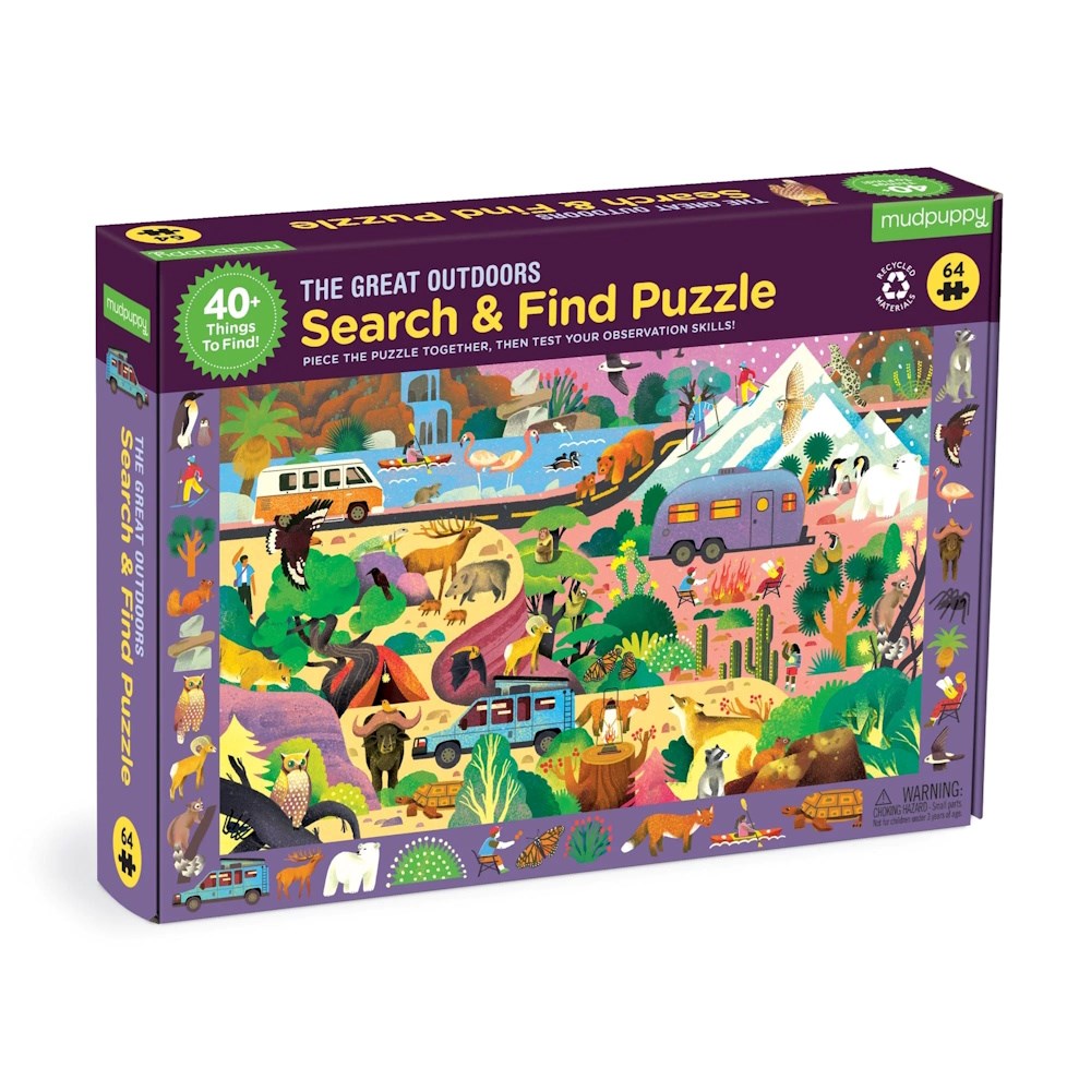 Mudpuppy Search & Find 64pc Puzzle The Great Outdoors