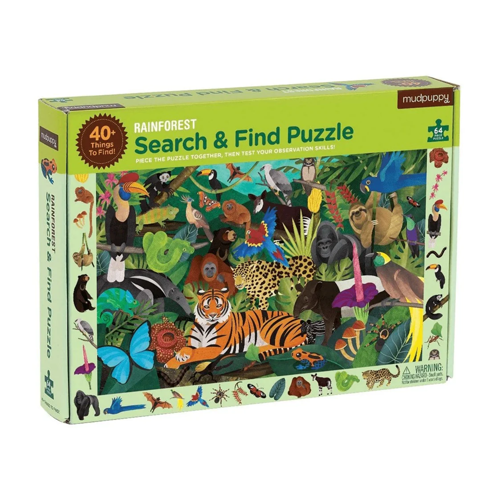 Mud Puppy Search & Find Puzzle - Rainforest