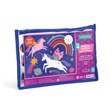 Load image into Gallery viewer, Mudpuppy Unicorn Pouch Puzzle 12 Piece
