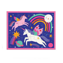 Load image into Gallery viewer, Mudpuppy Unicorn Pouch Puzzle 12 Piece
