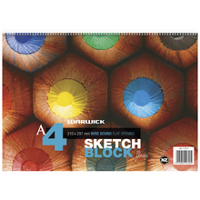 Load image into Gallery viewer, Warwick A4 Spiral Sketch Pad 20 Leaf 120gsm
