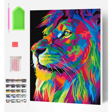 Load image into Gallery viewer, Splat Planet Diamond Painting Lion
