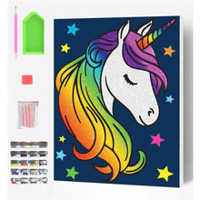 Load image into Gallery viewer, Splat Planet Diamond Painting Unicorn
