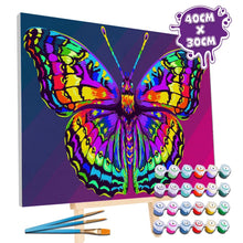Load image into Gallery viewer, Splat Planet Paint by Numbers Pop Art Butterfly
