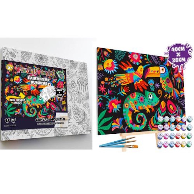 Splat Planet Paint by Numbers Pop Art Fiesta Fiesta – The School Shop NZ