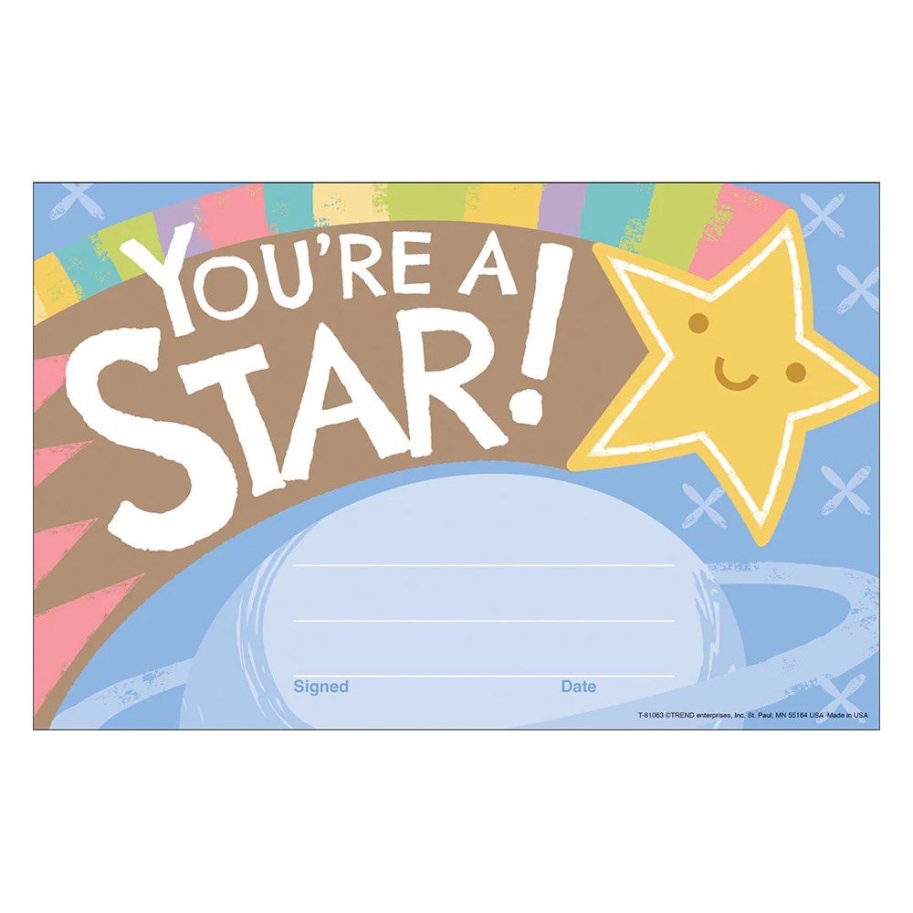 You're a Star! Certificates