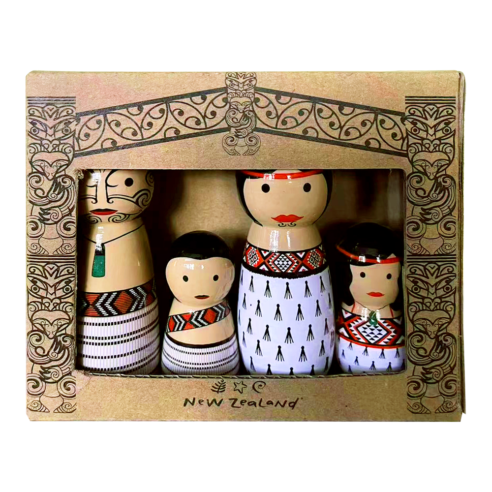 NZ Maori Peg Doll Whanau