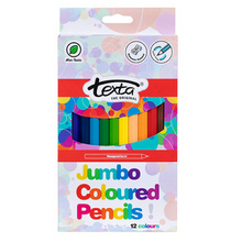 Load image into Gallery viewer, Texta Jumbo Coloured Pencils-Pack 12
