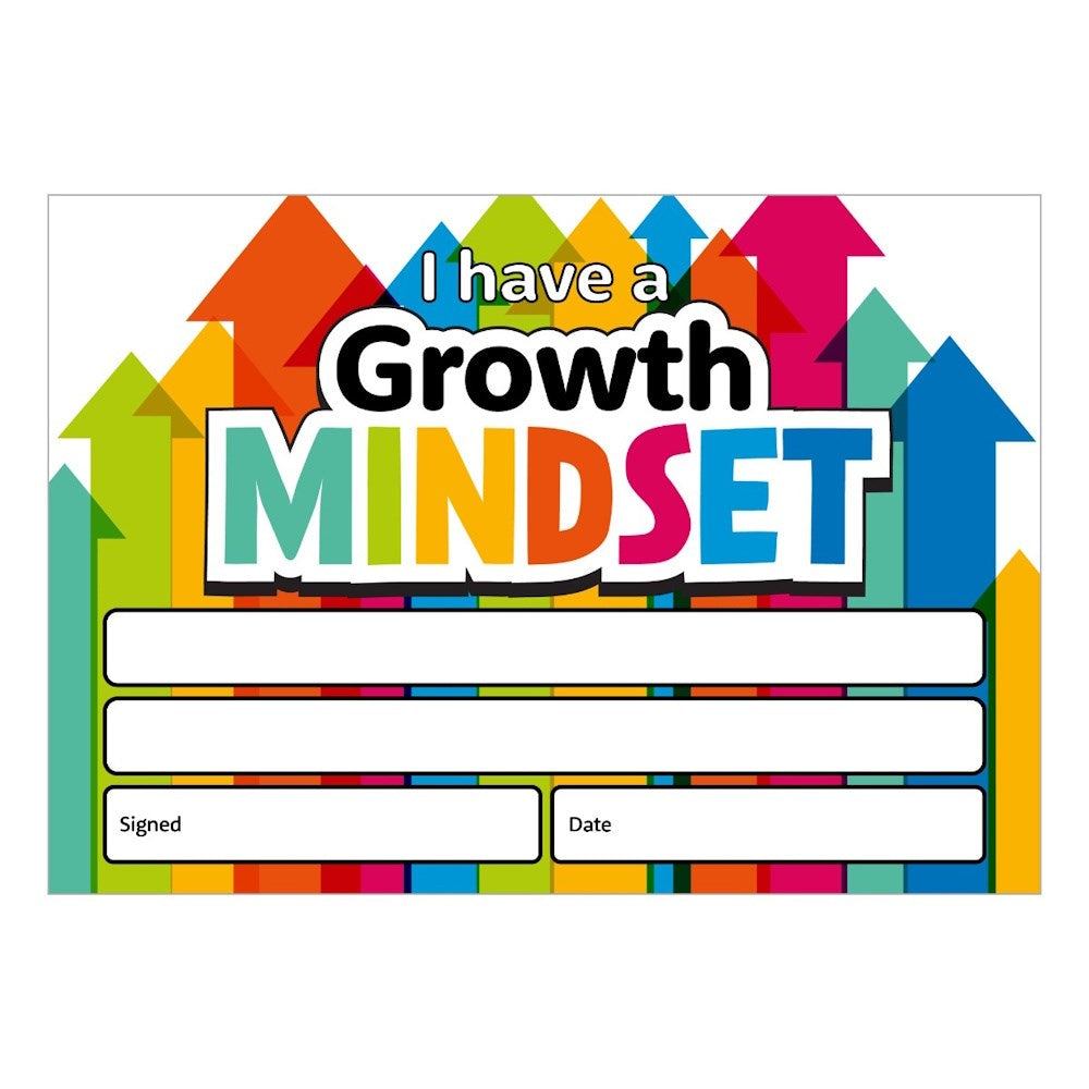 Growth Mindset Certificates