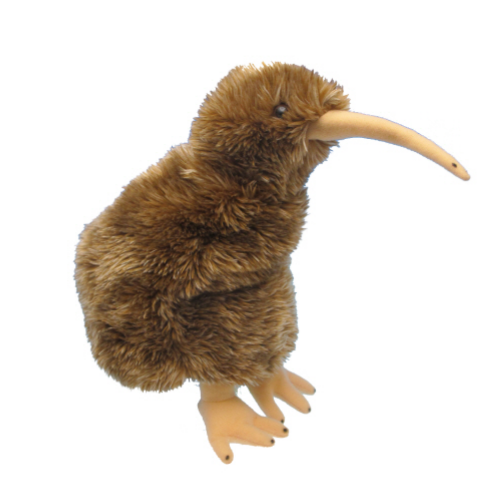 Nz Birds Hand Puppet With Sound Brown Kiwi