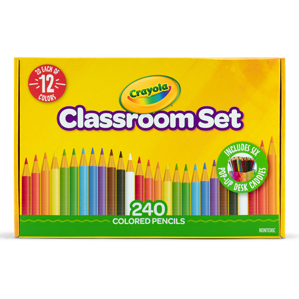 Crayola Coloured Pencil Classroom Pack Of 240